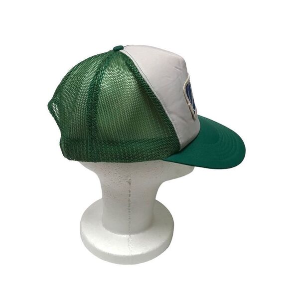 Vintage Mercedes Benz snapback green mesh trucker cap OS - Picture 6 of 8
